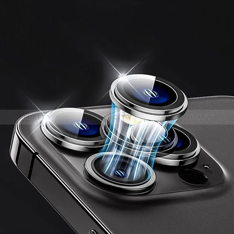 Kameraschutz Gehärtetes Glas Glasfolie Skins zum Aufkleben M01 Panzerglas für Apple iPhone 14 Pro Schwarz