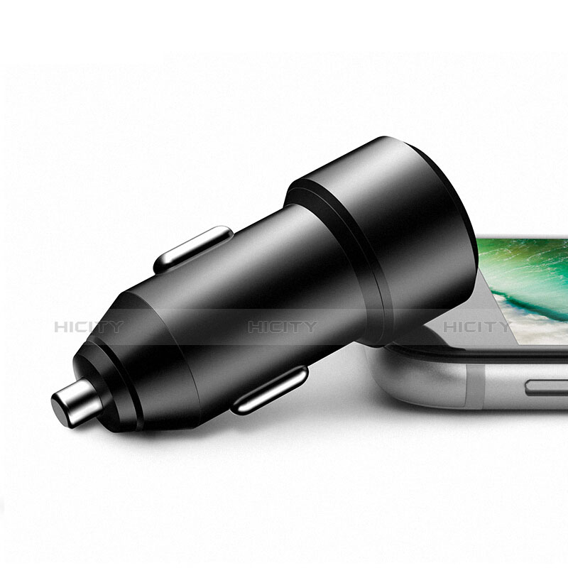 Kfz-Ladegerät Adapter 3.4A Dual USB Zweifach Stecker Fast Charge Universal U01 Schwarz groß