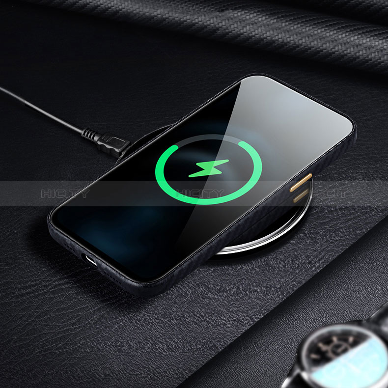 Kohlefaser Hülle Handyhülle Luxus Schutzhülle Flexible Tasche Köper für Apple iPhone 14 Pro Max