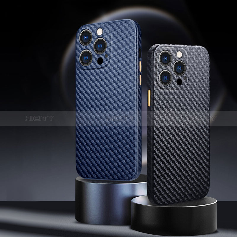 Kohlefaser Hülle Handyhülle Luxus Schutzhülle Flexible Tasche Köper für Apple iPhone 14 Pro Max
