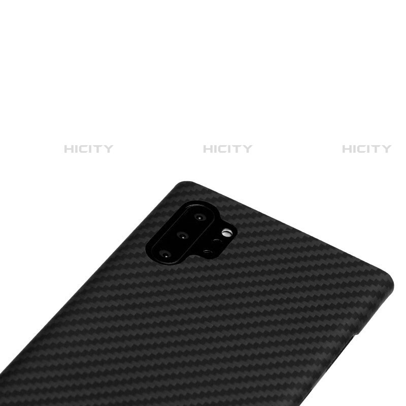 Kohlefaser Hülle Handyhülle Luxus Schutzhülle Tasche Köper C01 für Samsung Galaxy Note 10 Plus 5G Schwarz