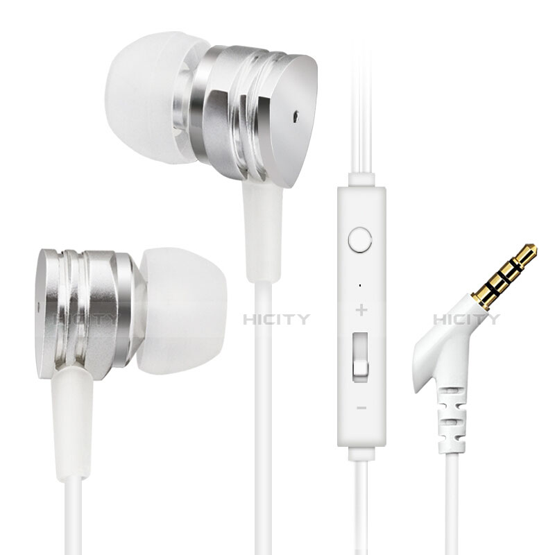 Kopfhörer Stereo Sport Ohrhörer In Ear Headset H24 Silber Plus