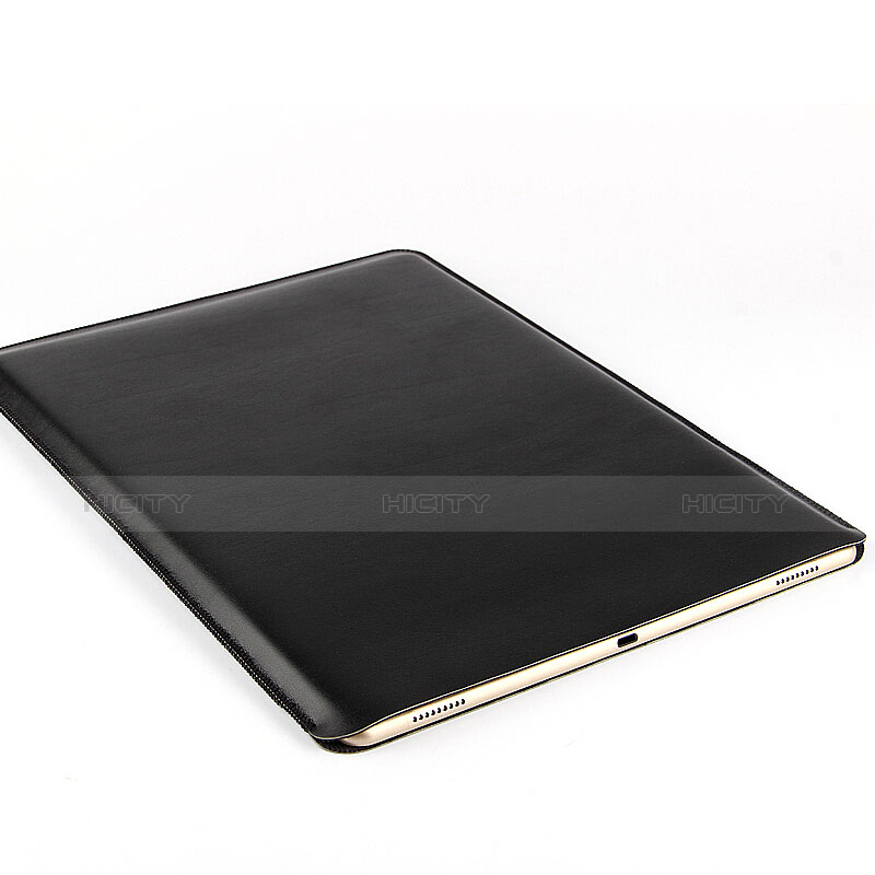 Leder Handy Tasche Sleeve Schutz Hülle für Apple iPad Pro 10.5 Schwarz groß