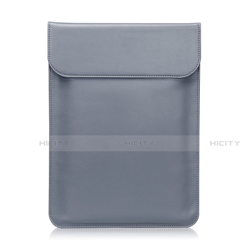 Leder Handy Tasche Sleeve Schutz Hülle L01 für Huawei Matebook 13 (2020) Grau Plus