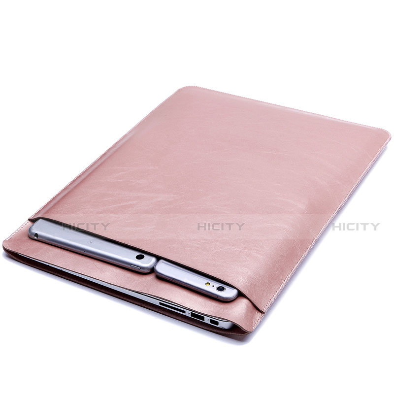 Leder Handy Tasche Sleeve Schutz Hülle L01 für Huawei Matebook X Pro (2020) 13.9 groß