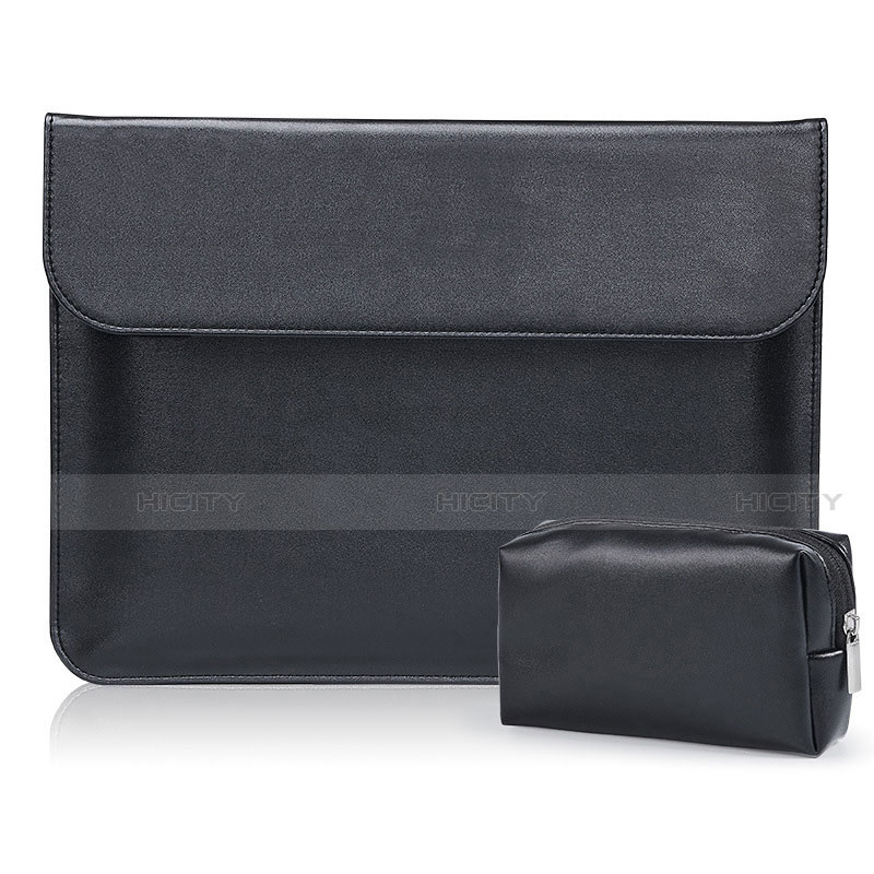 Leder Handy Tasche Sleeve Schutz Hülle L01 für Samsung Galaxy Book Flex 13.3 NP930QCG Schwarz