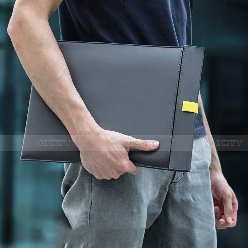 Leder Handy Tasche Sleeve Schutz Hülle L03 für Apple MacBook Air 13 zoll groß