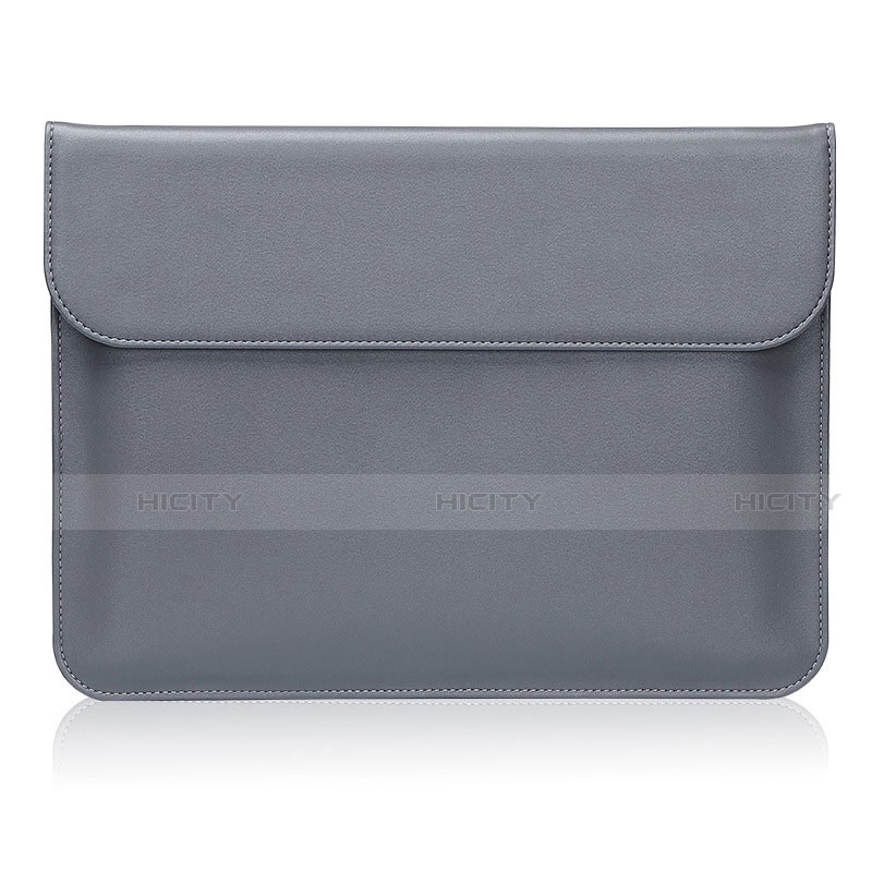 Leder Handy Tasche Sleeve Schutz Hülle L03 für Huawei Matebook X Pro (2020) 13.9 Grau