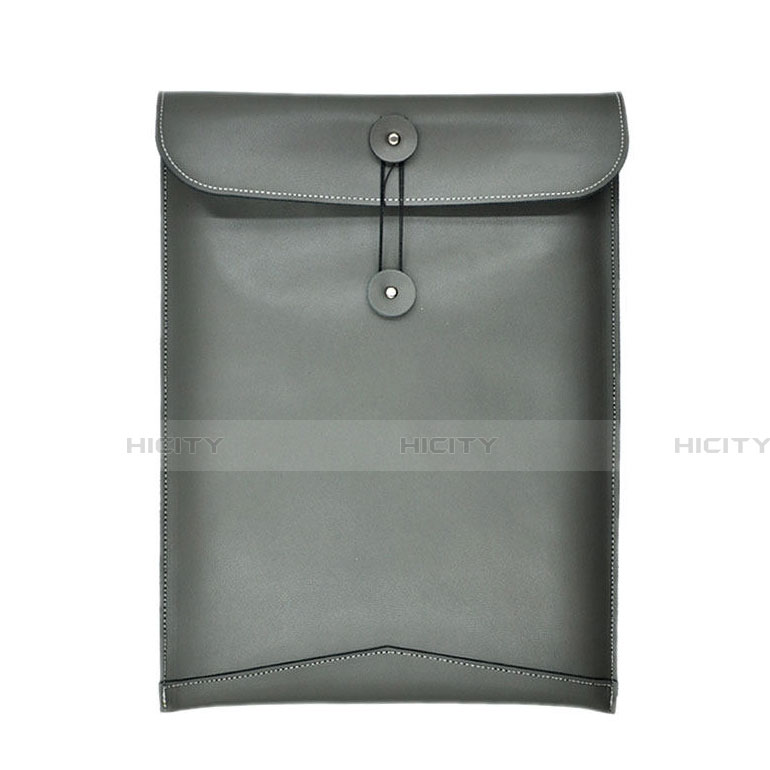 Leder Handy Tasche Sleeve Schutz Hülle L04 für Huawei Matebook X Pro (2020) 13.9 Grau Plus
