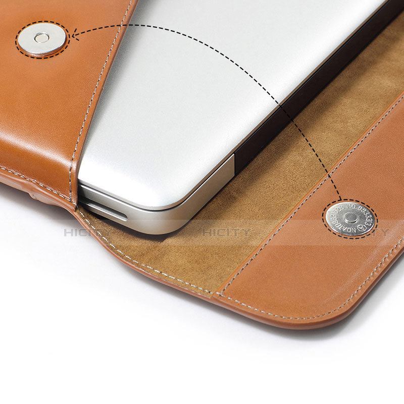 Leder Handy Tasche Sleeve Schutz Hülle L14 für Apple MacBook Air 13 zoll
