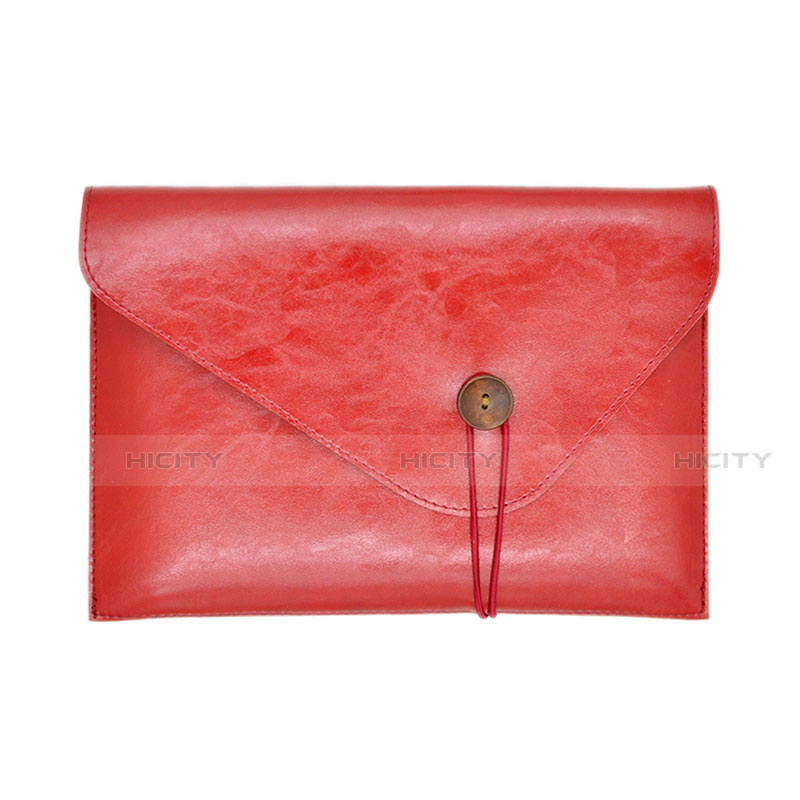 Leder Handy Tasche Sleeve Schutz Hülle L23 für Apple MacBook Pro 13 zoll Rot