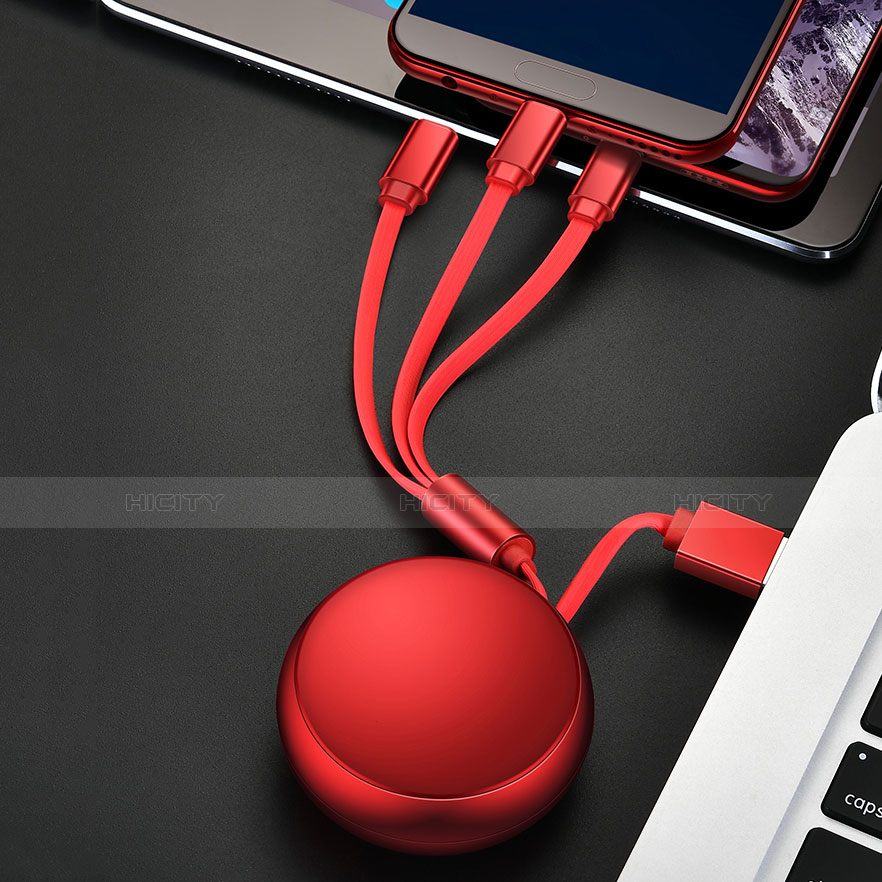 Lightning USB Ladekabel Kabel Android Micro USB C09 für Apple iPhone 11 Pro groß