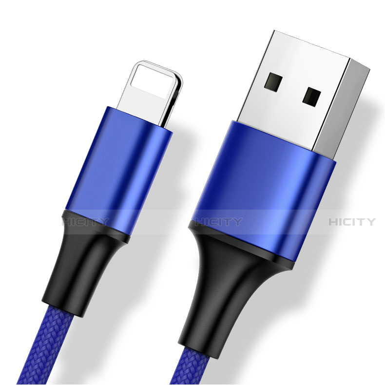 Lightning USB Ladekabel Kabel Android Micro USB Type-C ML01 Blau