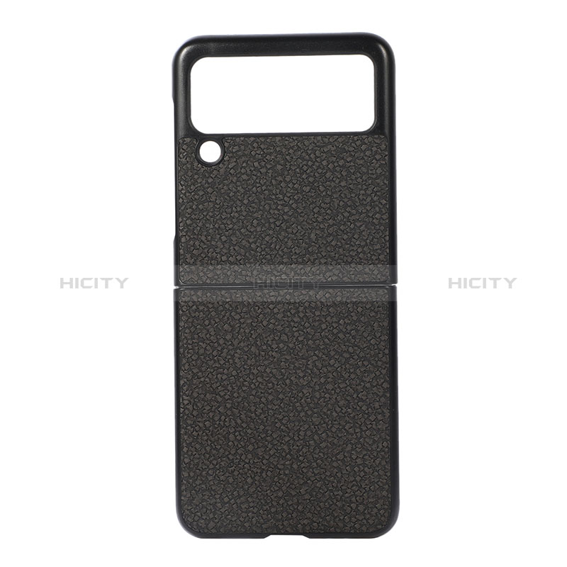 Luxus Leder Hülle Handyhülle und Kunststoff Schutzhülle Hartschalen Tasche B03 für Samsung Galaxy Z Flip3 5G