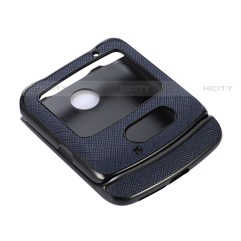 Luxus Leder Hülle Handyhülle und Kunststoff Schutzhülle Hartschalen Tasche S01 für Motorola Moto RAZR (2022) 5G