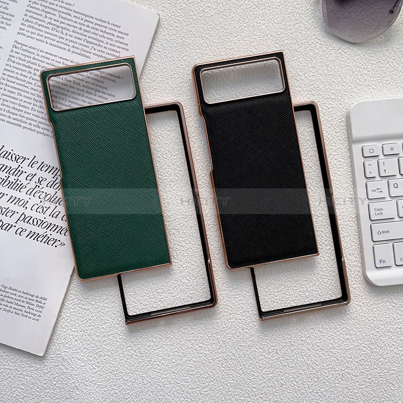 Luxus Leder Hülle Handyhülle und Kunststoff Schutzhülle Hartschalen Tasche S01 für Xiaomi Mix Fold 2 5G