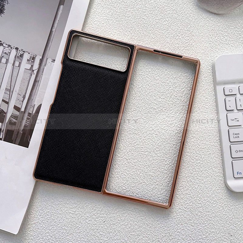 Luxus Leder Hülle Handyhülle und Kunststoff Schutzhülle Hartschalen Tasche S01 für Xiaomi Mix Fold 2 5G