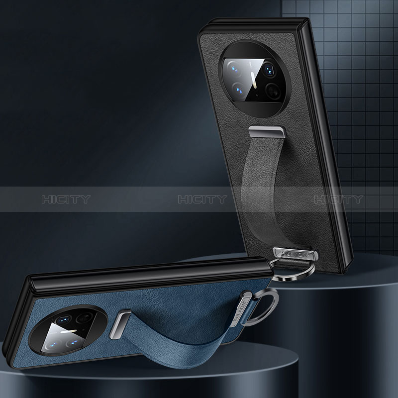 Luxus Leder Hülle Handyhülle und Kunststoff Schutzhülle Hartschalen Tasche SD3 für Huawei Mate X3