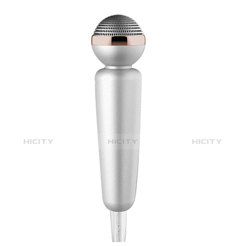 Mini-Stereo-Mikrofon Mic 3.5 mm Klinkenbuchse M02 Silber