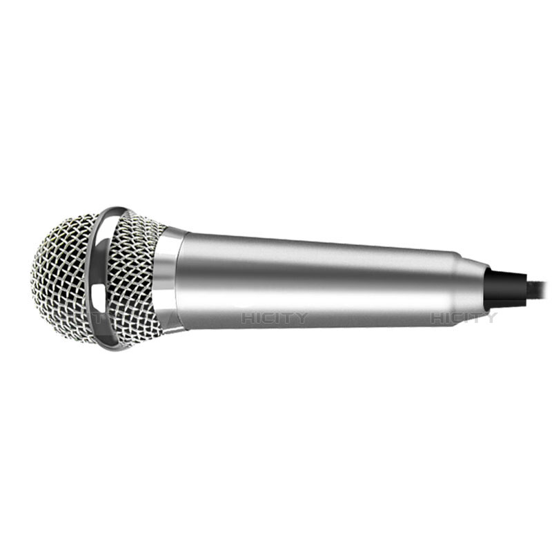 Mini-Stereo-Mikrofon Mic 3.5 mm Klinkenbuchse M04 Silber