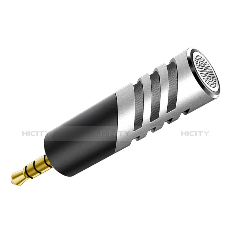 Mini-Stereo-Mikrofon Mic 3.5 mm Klinkenbuchse M09 Silber
