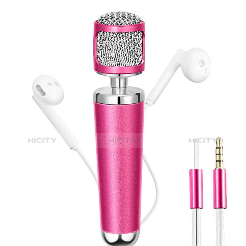 Mini-Stereo-Mikrofon Mic 3.5 mm Klinkenbuchse Rosa Plus