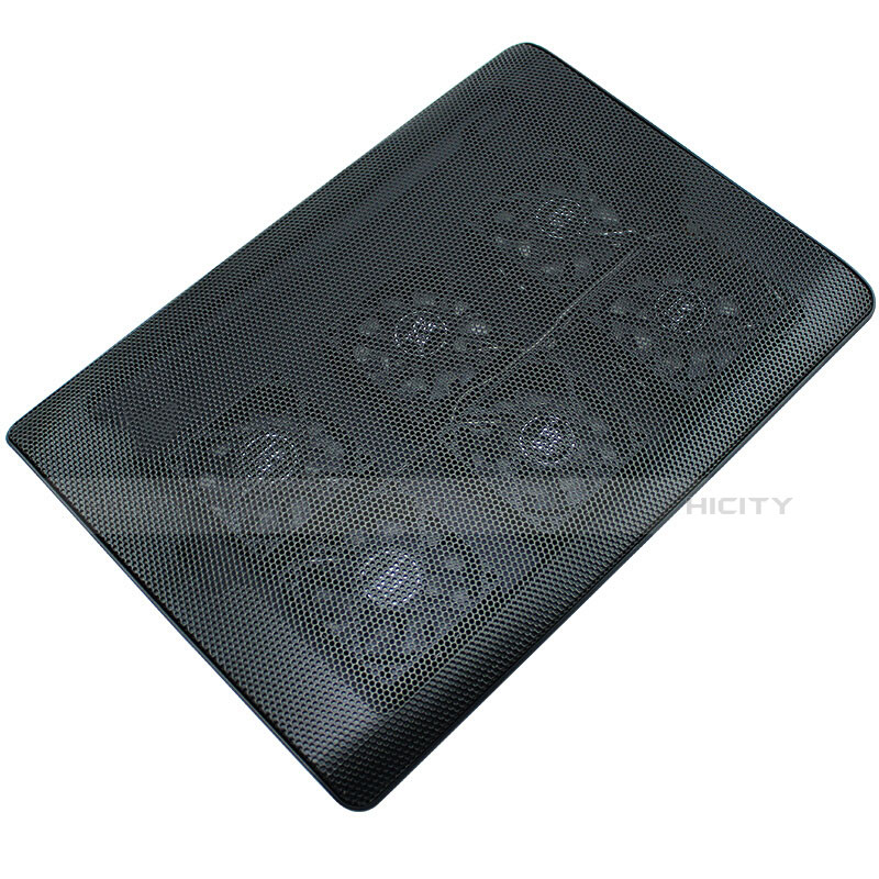 NoteBook Halter Halterung Kühler Cooler Kühlpad Lüfter Laptop Ständer 9 Zoll bis 16 Zoll Universal M03 für Apple MacBook 12 zoll Schwarz