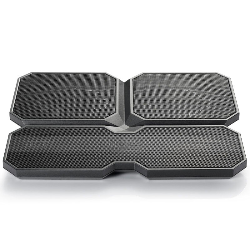 NoteBook Halter Halterung Kühler Cooler Kühlpad Lüfter Laptop Ständer 9 Zoll bis 16 Zoll Universal M06 für Apple MacBook Air 13 zoll Schwarz