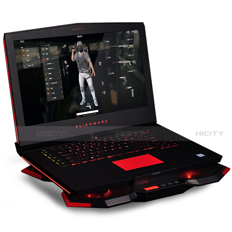 NoteBook Halter Halterung Kühler Cooler Kühlpad Lüfter Laptop Ständer 9 Zoll bis 16 Zoll Universal M12 für Apple MacBook Pro 13 zoll (2020) Schwarz