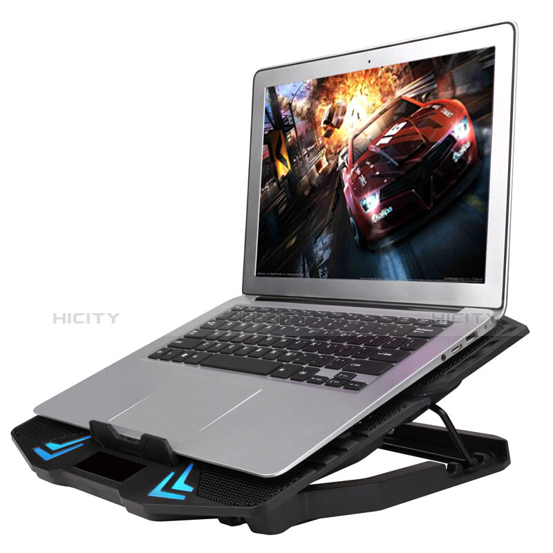 NoteBook Halter Halterung Kühler Cooler Kühlpad Lüfter Laptop Ständer 9 Zoll bis 16 Zoll Universal M15 für Huawei Honor MagicBook 15 Schwarz