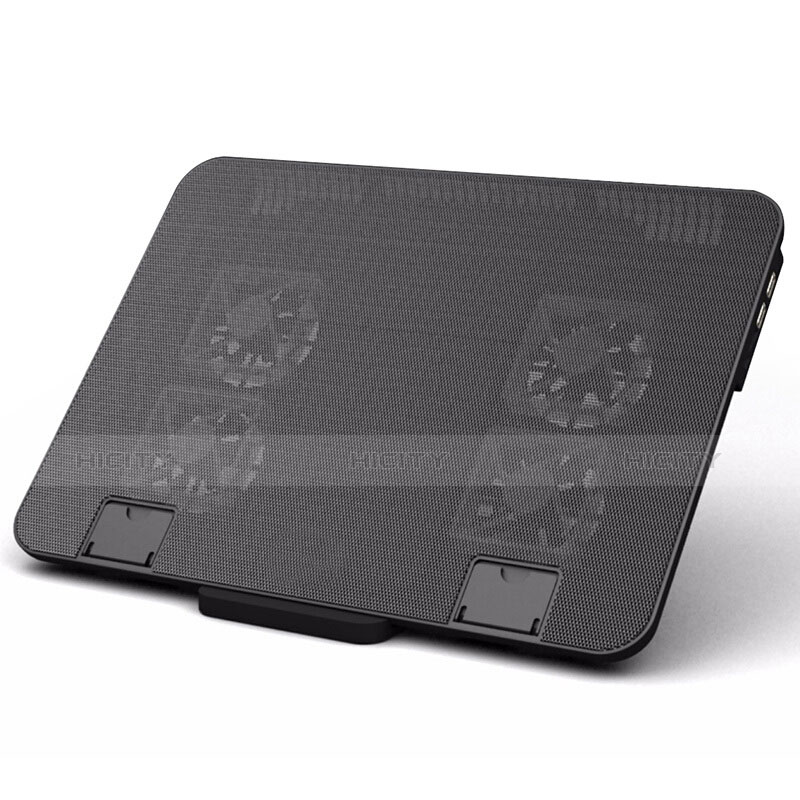 NoteBook Halter Halterung Kühler Cooler Kühlpad Lüfter Laptop Ständer 9 Zoll bis 16 Zoll Universal M21 für Apple MacBook Air 11 zoll Schwarz