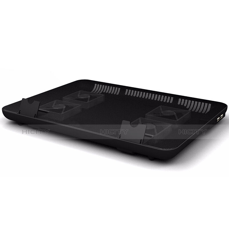 NoteBook Halter Halterung Kühler Cooler Kühlpad Lüfter Laptop Ständer 9 Zoll bis 16 Zoll Universal M21 für Apple MacBook Air 11 zoll Schwarz groß