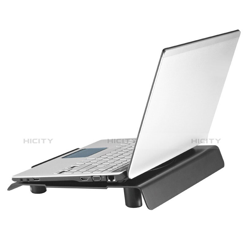 NoteBook Halter Halterung Kühler Cooler Kühlpad Lüfter Laptop Ständer 9 Zoll bis 16 Zoll Universal M24 für Huawei MateBook X Pro (2020) 13.9 Schwarz