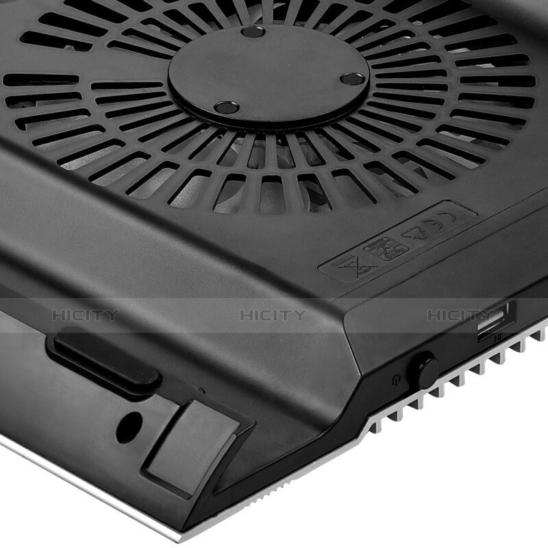 NoteBook Halter Halterung Kühler Cooler Kühlpad Lüfter Laptop Ständer 9 Zoll bis 16 Zoll Universal M26 für Apple MacBook Pro 15 zoll Silber groß