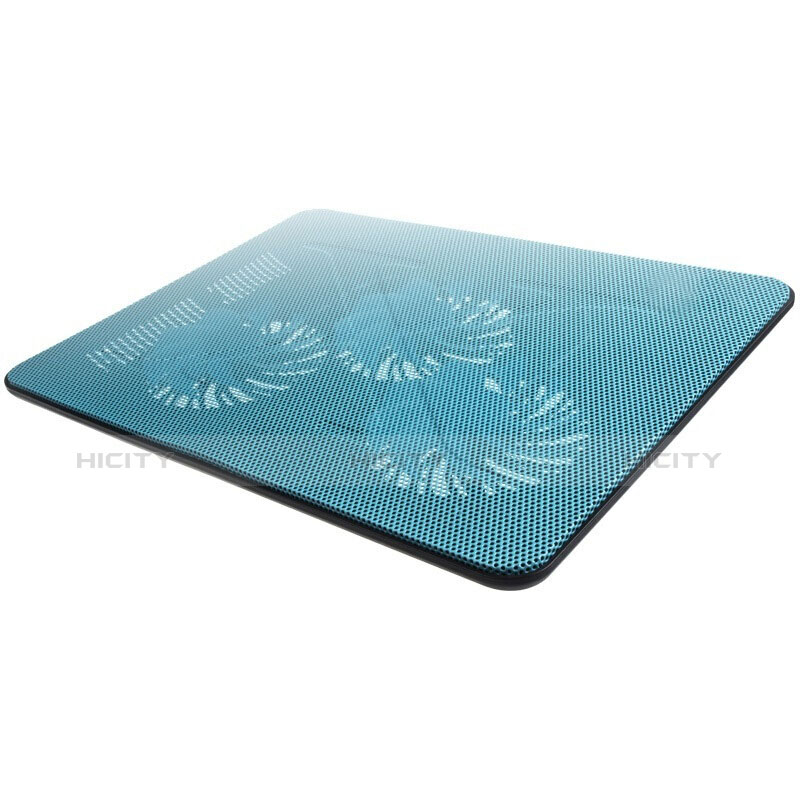NoteBook Halter Halterung Kühler Cooler Kühlpad Lüfter Laptop Ständer 9 Zoll bis 17 Zoll Universal L04 für Apple MacBook Air 11 zoll Blau groß