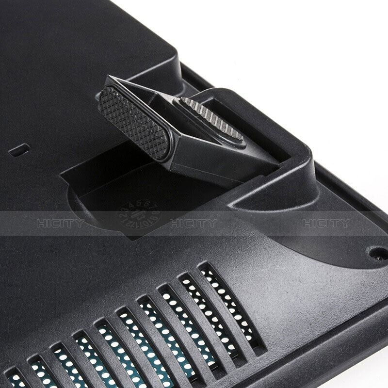 NoteBook Halter Halterung Kühler Cooler Kühlpad Lüfter Laptop Ständer 9 Zoll bis 17 Zoll Universal L04 für Huawei MateBook D14 (2020) Blau