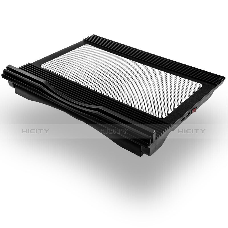NoteBook Halter Halterung Kühler Cooler Kühlpad Lüfter Laptop Ständer 9 Zoll bis 17 Zoll Universal L05 für Apple MacBook Pro 15 zoll Retina Schwarz Plus