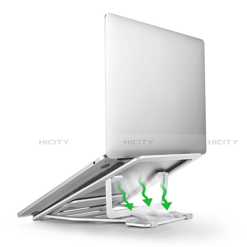 NoteBook Halter Halterung Laptop Ständer Universal K03 für Samsung Galaxy Book Flex 13.3 NP930QCG Silber groß