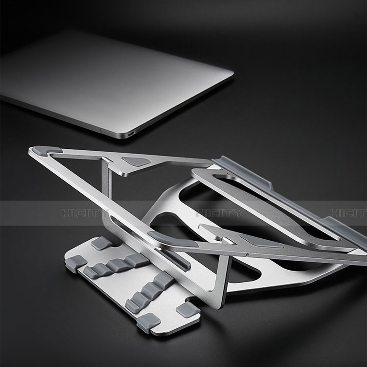 NoteBook Halter Halterung Laptop Ständer Universal K03 für Samsung Galaxy Book Flex 13.3 NP930QCG Silber groß