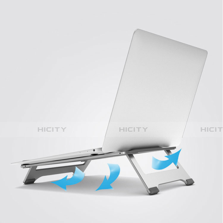 NoteBook Halter Halterung Laptop Ständer Universal K05 für Samsung Galaxy Book Flex 13.3 NP930QCG Silber groß