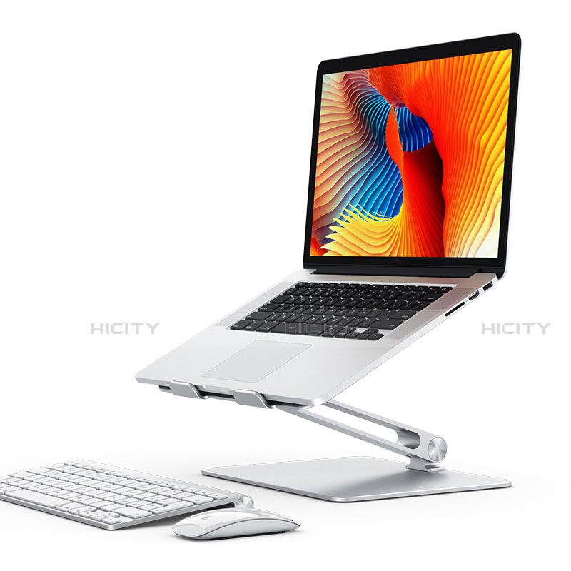 NoteBook Halter Halterung Laptop Ständer Universal K07 für Samsung Galaxy Book Flex 13.3 NP930QCG Silber Plus