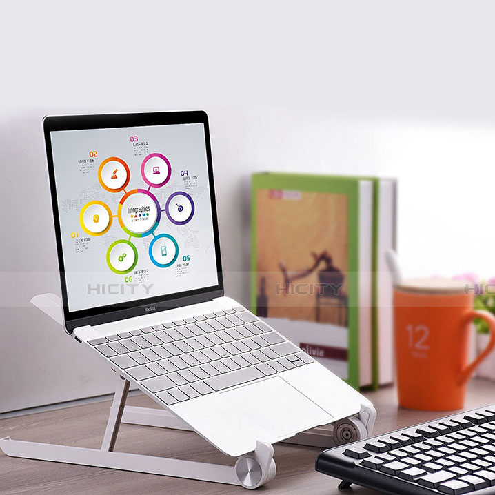 NoteBook Halter Halterung Laptop Ständer Universal K13 für Apple MacBook 12 zoll Silber groß