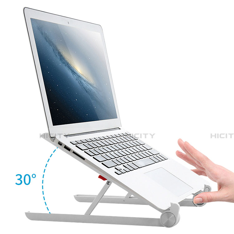 NoteBook Halter Halterung Laptop Ständer Universal K13 für Samsung Galaxy Book Flex 13.3 NP930QCG Silber
