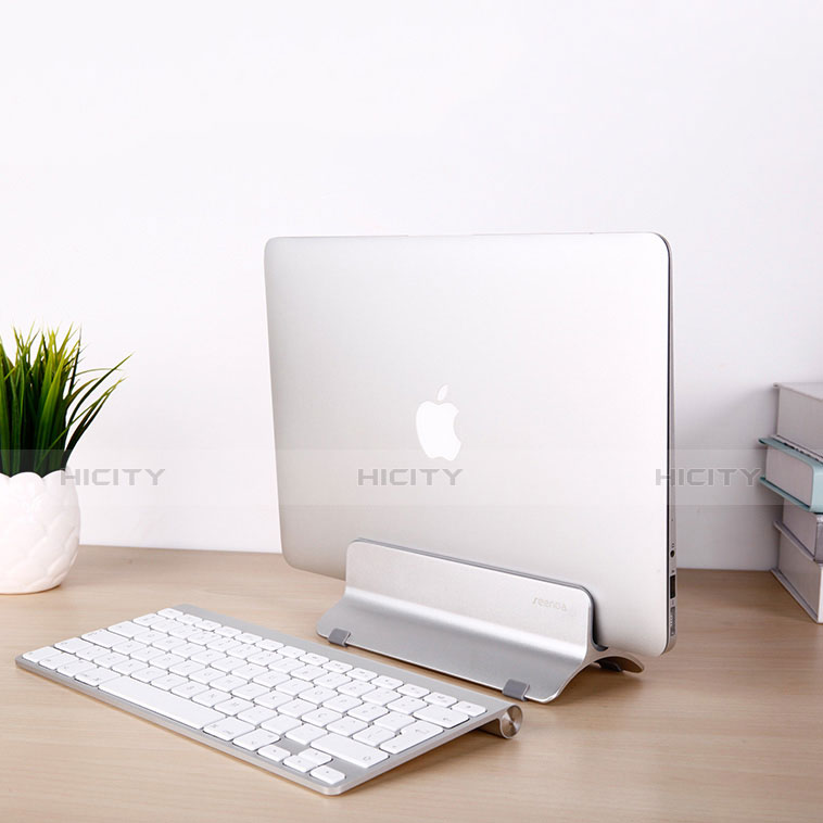 NoteBook Halter Halterung Laptop Ständer Universal S01 für Apple MacBook Air 13 zoll Silber groß