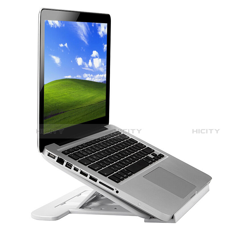 NoteBook Halter Halterung Laptop Ständer Universal S02 für Apple MacBook Air 13 zoll (2020) Silber groß