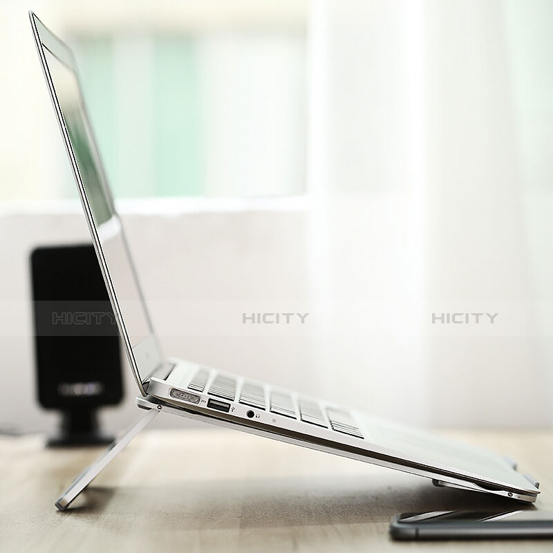 NoteBook Halter Halterung Laptop Ständer Universal S03 für Apple MacBook 12 zoll Silber groß