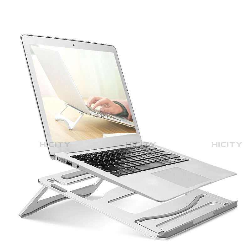 NoteBook Halter Halterung Laptop Ständer Universal S03 für Apple MacBook Air 13 zoll (2020) Silber Plus