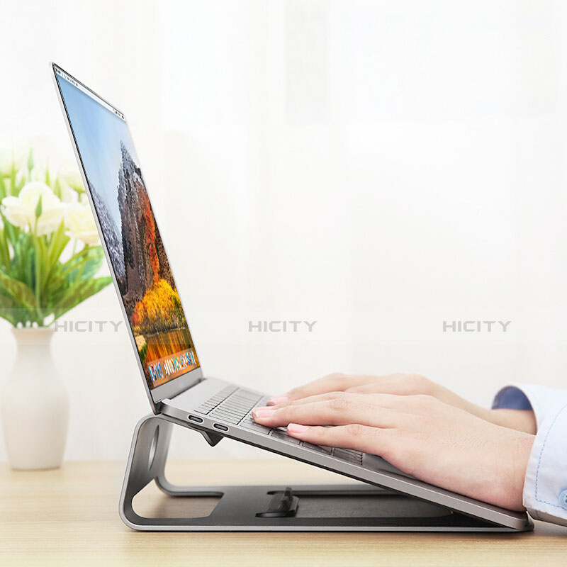NoteBook Halter Halterung Laptop Ständer Universal S04 für Apple MacBook 12 zoll Silber