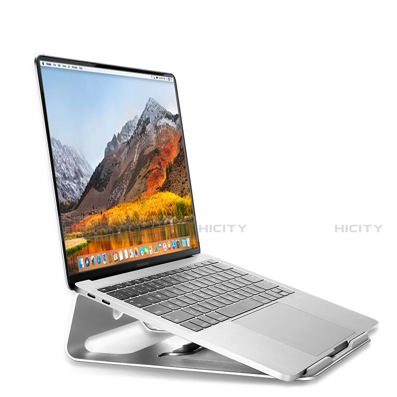 NoteBook Halter Halterung Laptop Ständer Universal S04 für Apple MacBook Air 13 zoll (2020) Silber