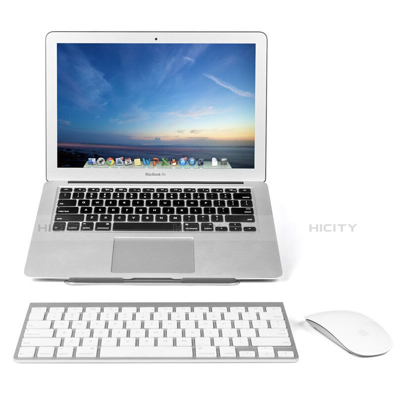 NoteBook Halter Halterung Laptop Ständer Universal S05 für Apple MacBook Air 11 zoll Silber groß